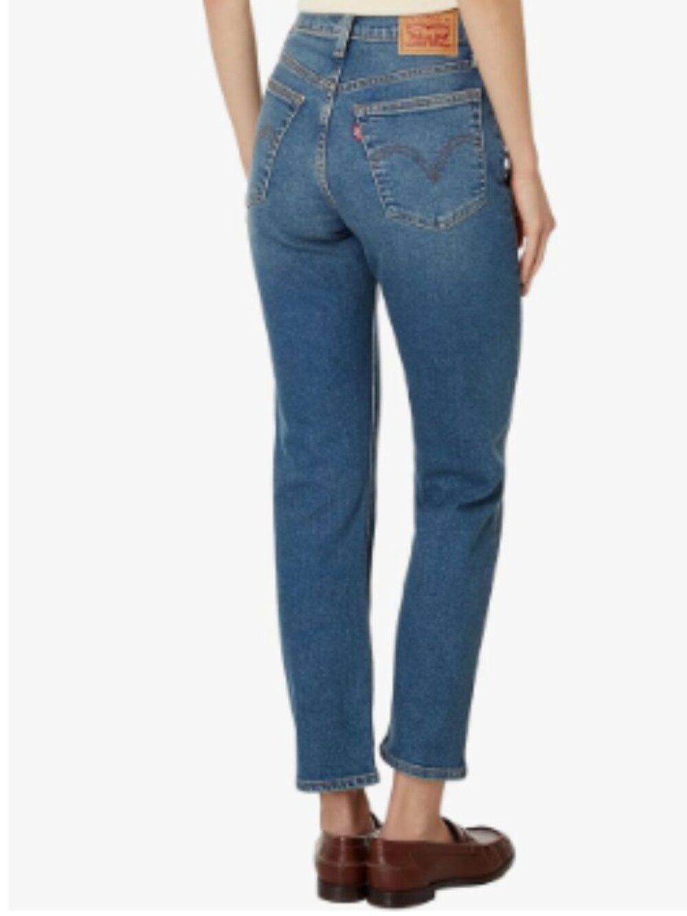Levi's Women's Wedgie Straight Size 30 X 27 Button Fly Medium Wash Classic - Picture 14 of 14